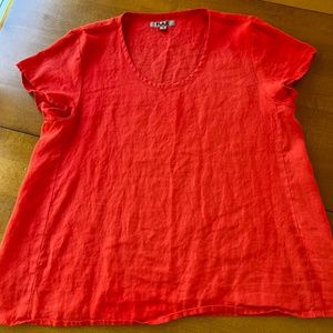 FLAX DESIGN 100% linen tee